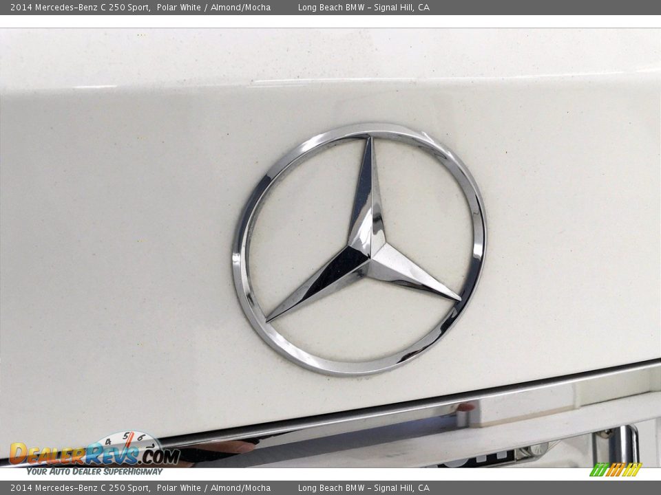 2014 Mercedes-Benz C 250 Sport Polar White / Almond/Mocha Photo #32