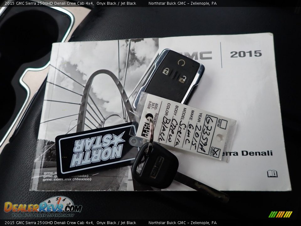 2015 GMC Sierra 2500HD Denali Crew Cab 4x4 Onyx Black / Jet Black Photo #29