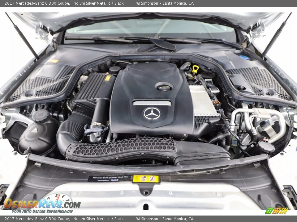 2017 Mercedes-Benz C 300 Coupe Iridium Silver Metallic / Black Photo #17
