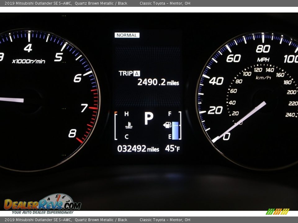 2019 Mitsubishi Outlander SE S-AWC Gauges Photo #8