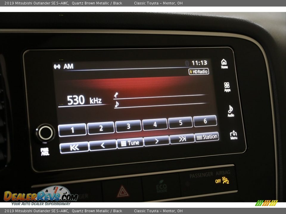 2019 Mitsubishi Outlander SE S-AWC Quartz Brown Metallic / Black Photo #17