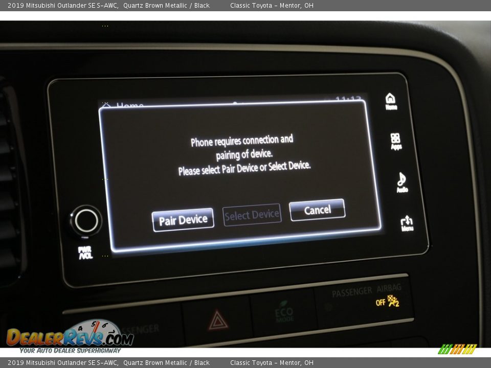 2019 Mitsubishi Outlander SE S-AWC Quartz Brown Metallic / Black Photo #19