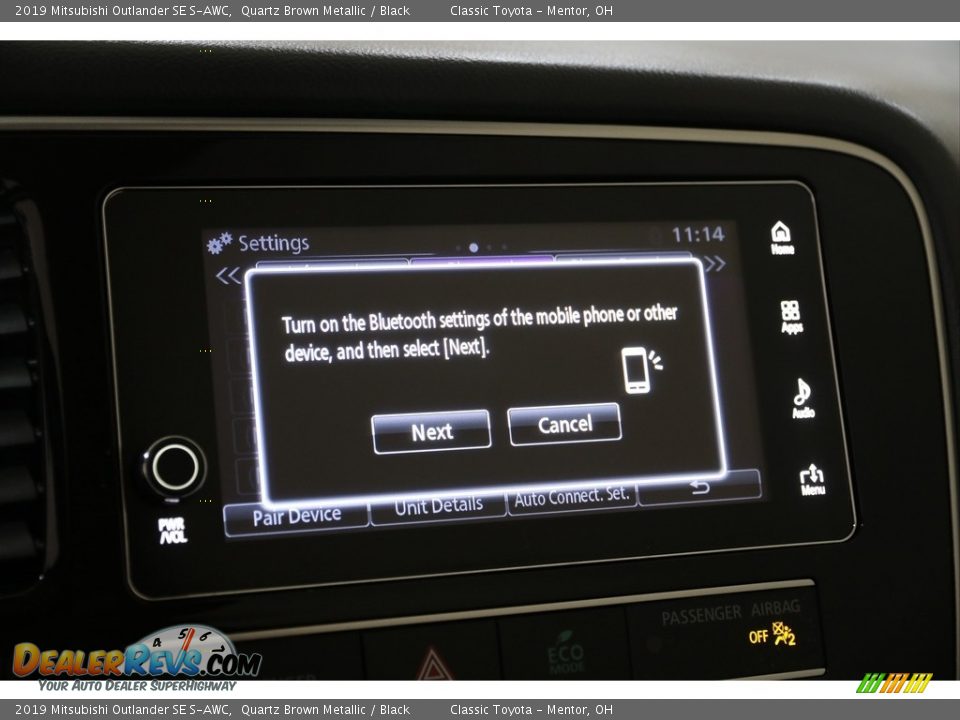 2019 Mitsubishi Outlander SE S-AWC Quartz Brown Metallic / Black Photo #24