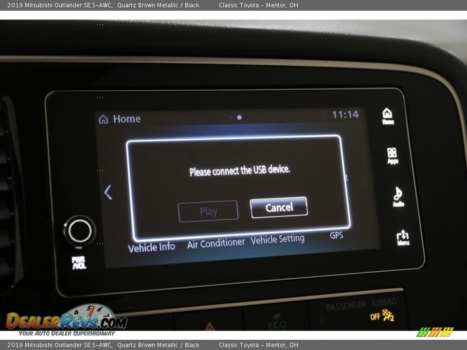 2019 Mitsubishi Outlander SE S-AWC Quartz Brown Metallic / Black Photo #25