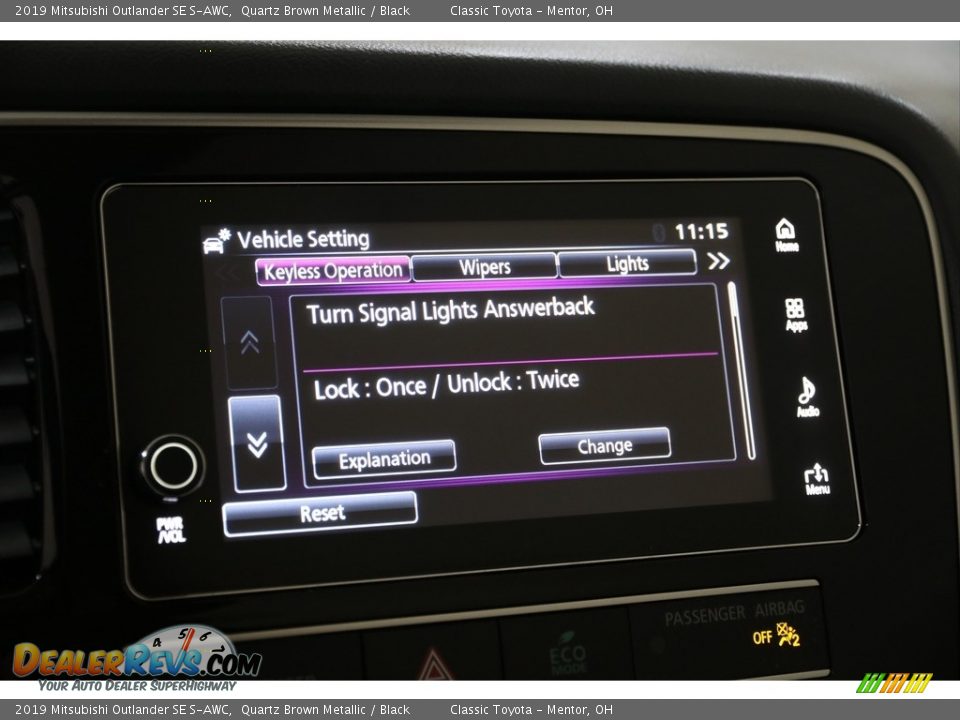 2019 Mitsubishi Outlander SE S-AWC Quartz Brown Metallic / Black Photo #29