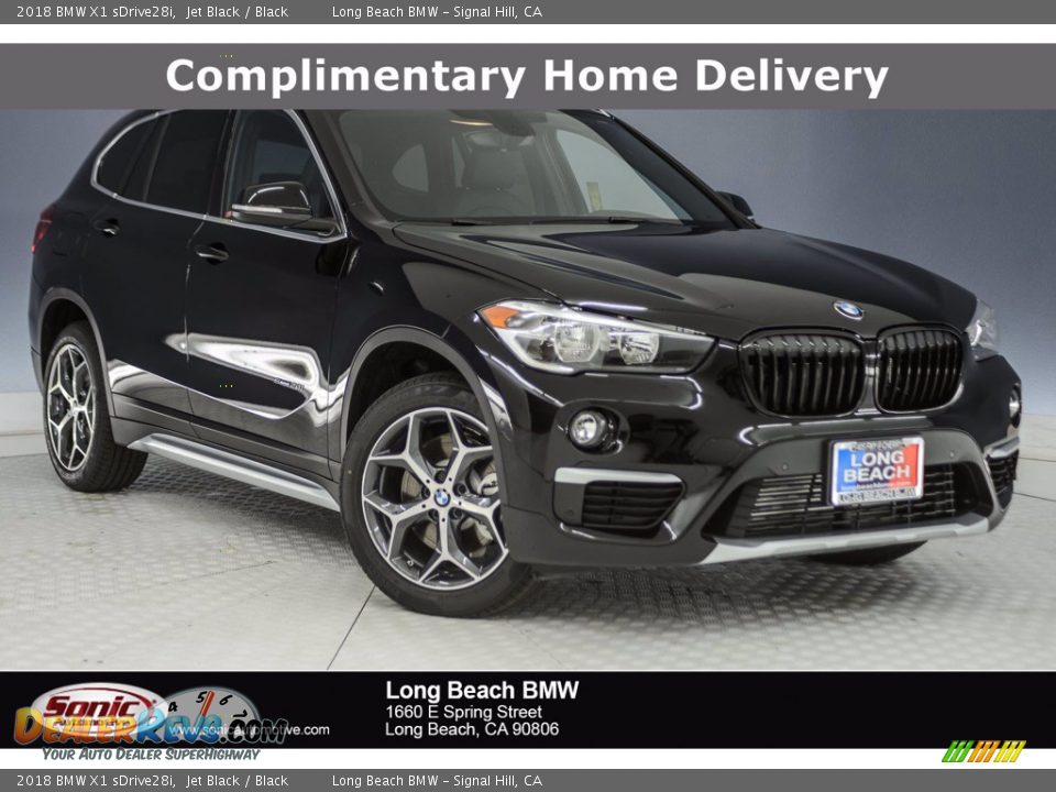 2018 BMW X1 sDrive28i Jet Black / Black Photo #1