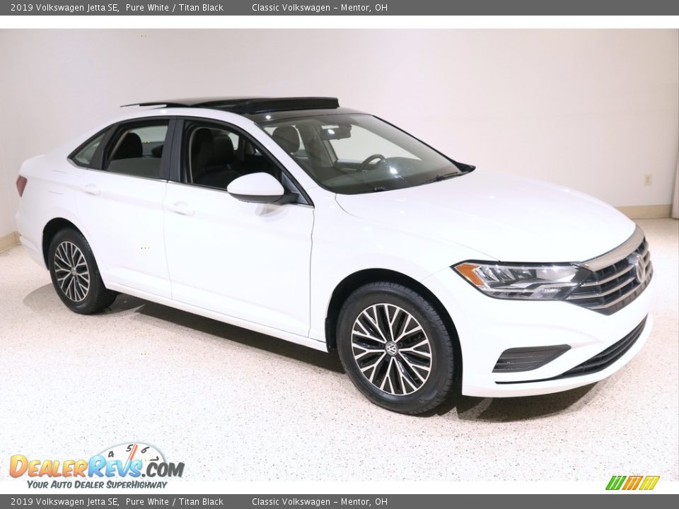 2019 Volkswagen Jetta SE Pure White / Titan Black Photo #1