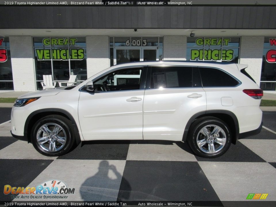 2019 Toyota Highlander Limited AWD Blizzard Pearl White / Saddle Tan Photo #1