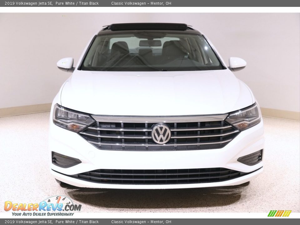 2019 Volkswagen Jetta SE Pure White / Titan Black Photo #2