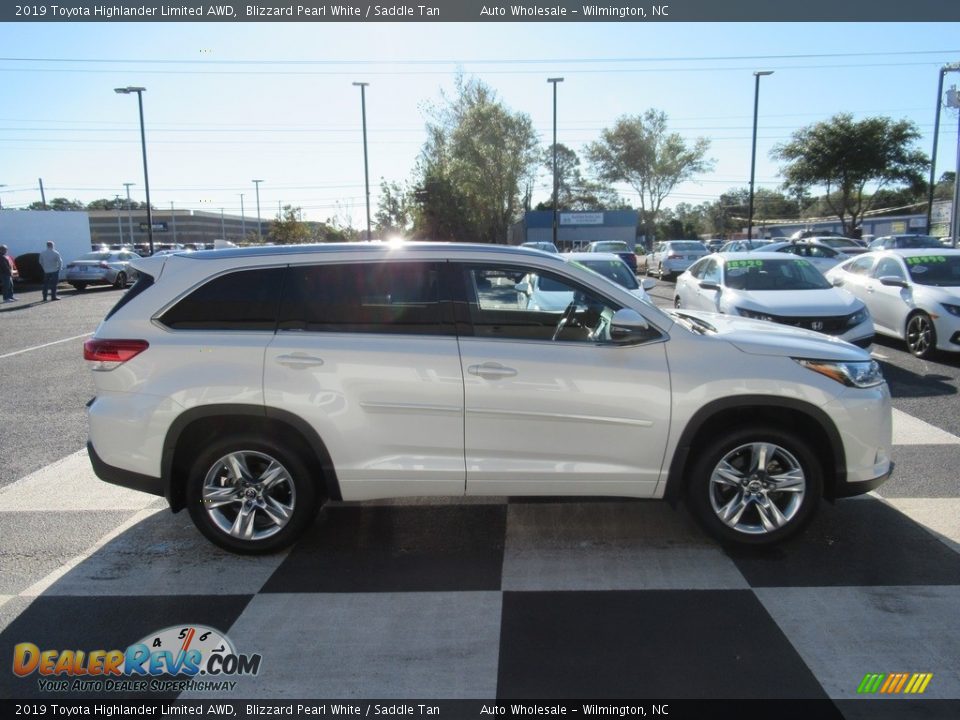 2019 Toyota Highlander Limited AWD Blizzard Pearl White / Saddle Tan Photo #3