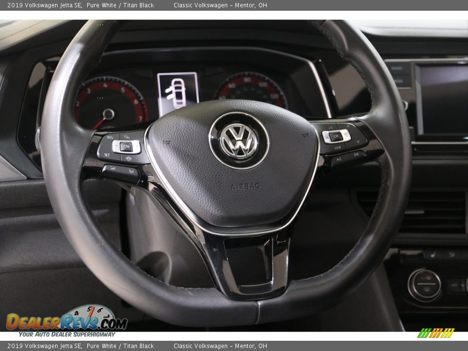 2019 Volkswagen Jetta SE Pure White / Titan Black Photo #7