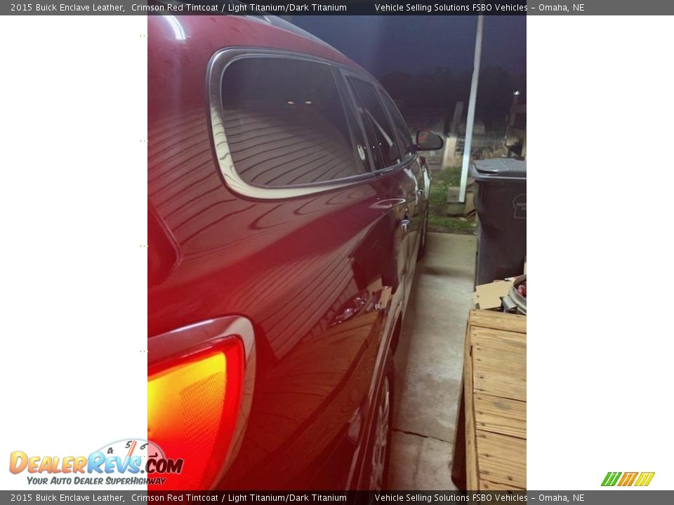 2015 Buick Enclave Leather Crimson Red Tintcoat / Light Titanium/Dark Titanium Photo #8