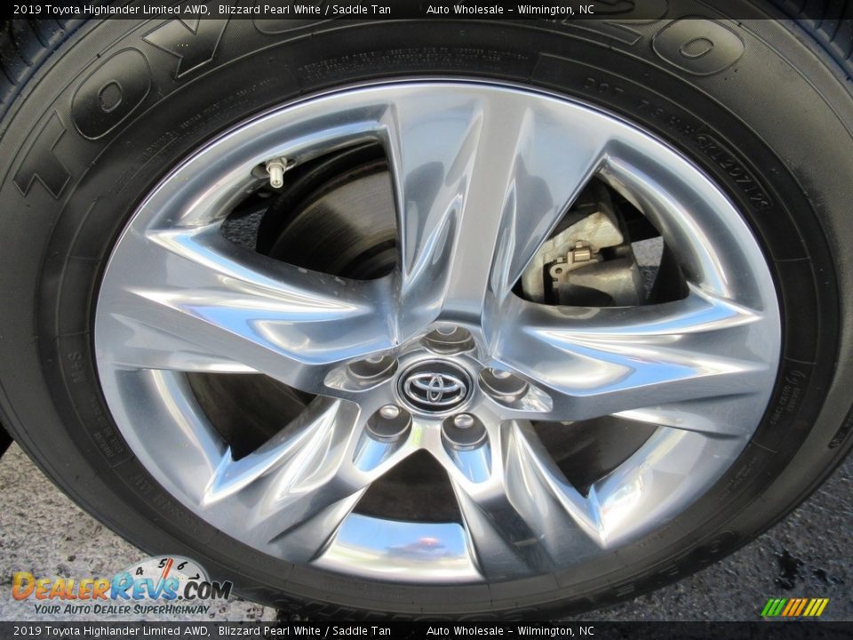 2019 Toyota Highlander Limited AWD Blizzard Pearl White / Saddle Tan Photo #7