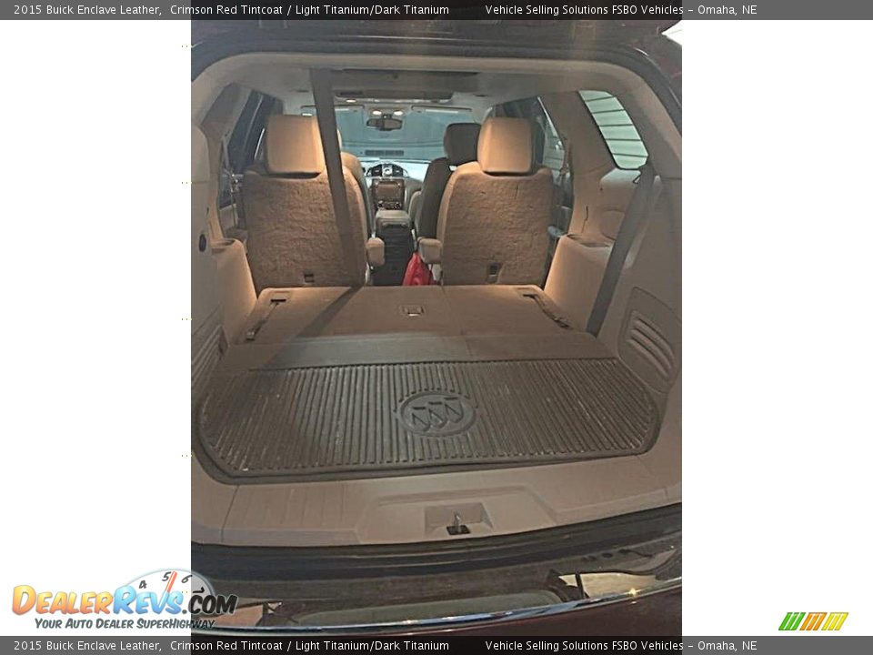 2015 Buick Enclave Leather Crimson Red Tintcoat / Light Titanium/Dark Titanium Photo #10
