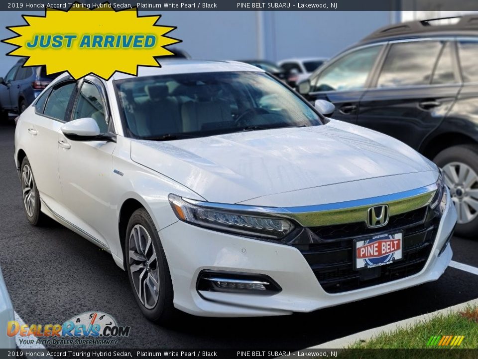 2019 Honda Accord Touring Hybrid Sedan Platinum White Pearl / Black Photo #1