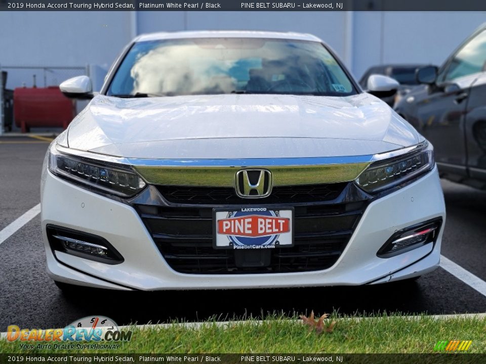 2019 Honda Accord Touring Hybrid Sedan Platinum White Pearl / Black Photo #2