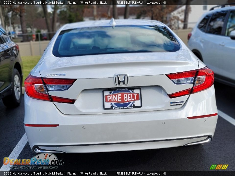 2019 Honda Accord Touring Hybrid Sedan Platinum White Pearl / Black Photo #3