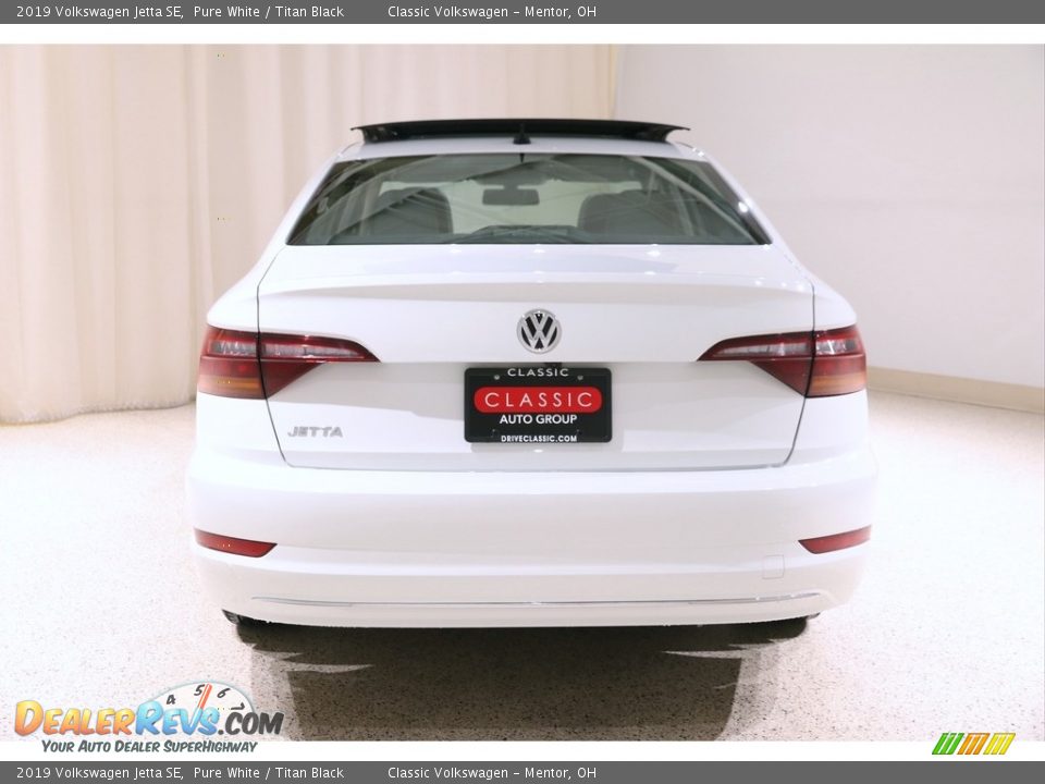 2019 Volkswagen Jetta SE Pure White / Titan Black Photo #17