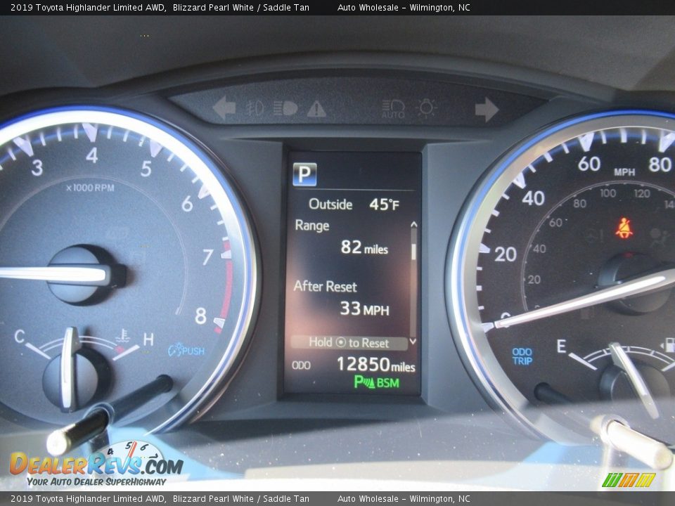 2019 Toyota Highlander Limited AWD Blizzard Pearl White / Saddle Tan Photo #16