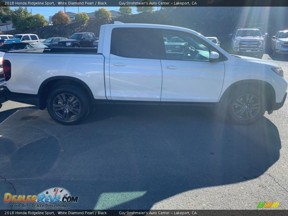 2018 Honda Ridgeline Sport White Diamond Pearl / Black Photo #1