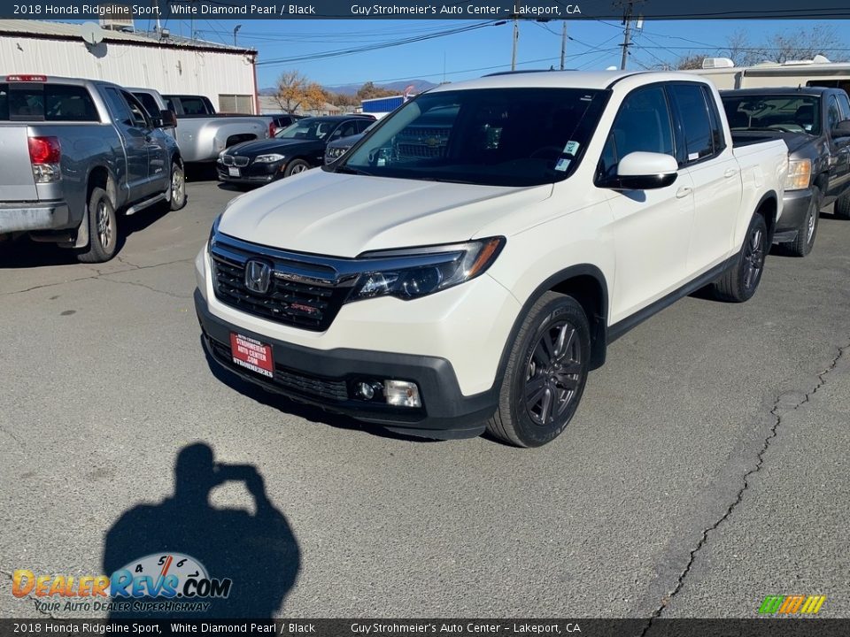 2018 Honda Ridgeline Sport White Diamond Pearl / Black Photo #4