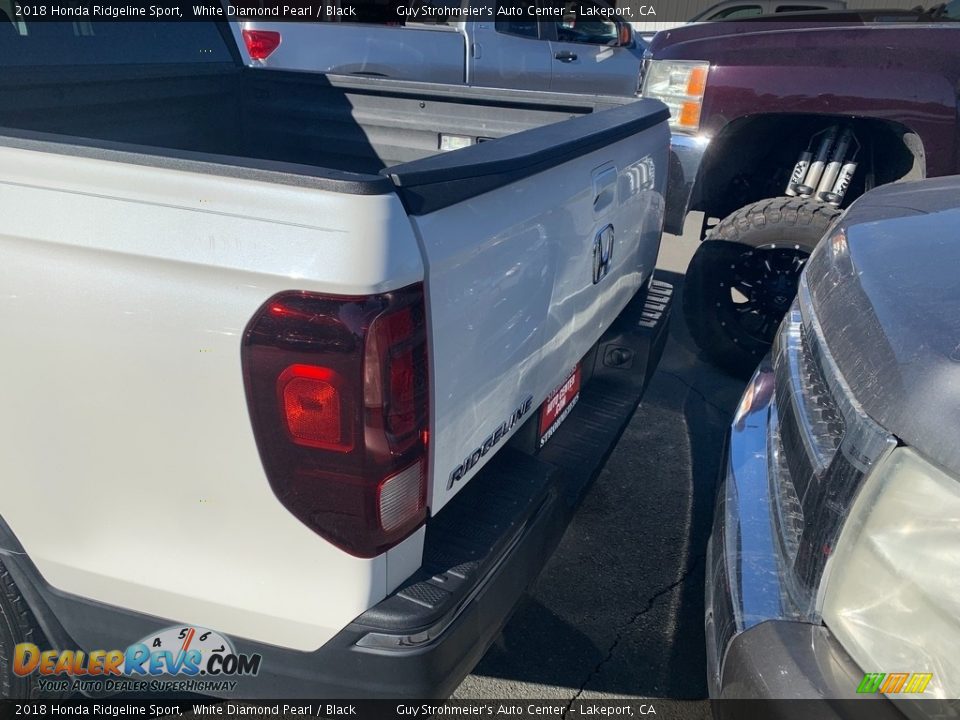 2018 Honda Ridgeline Sport White Diamond Pearl / Black Photo #9