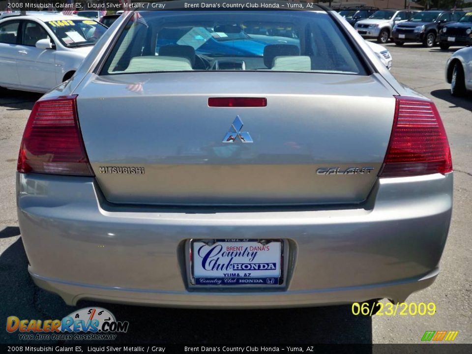 2008 Mitsubishi Galant ES Liquid Silver Metallic / Gray Photo #3