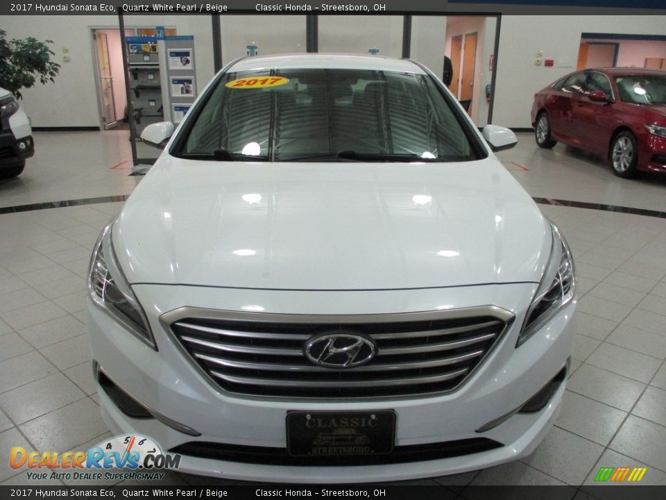 2017 Hyundai Sonata Eco Quartz White Pearl / Beige Photo #2