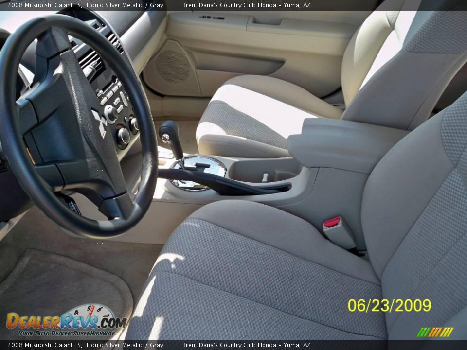 2008 Mitsubishi Galant ES Liquid Silver Metallic / Gray Photo #4