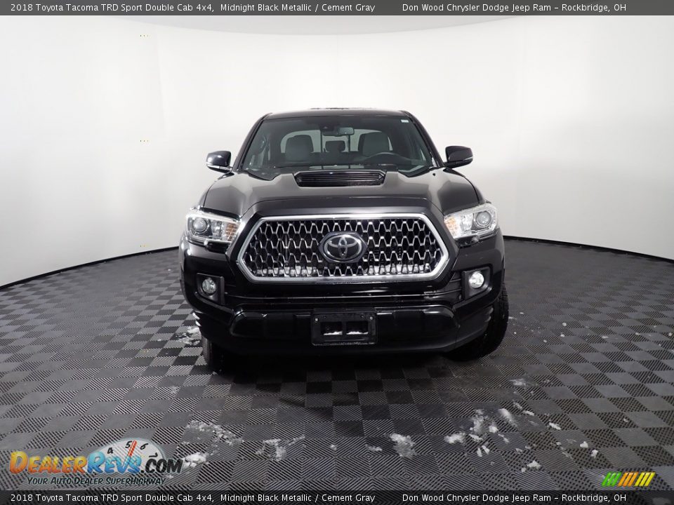 2018 Toyota Tacoma TRD Sport Double Cab 4x4 Midnight Black Metallic / Cement Gray Photo #6