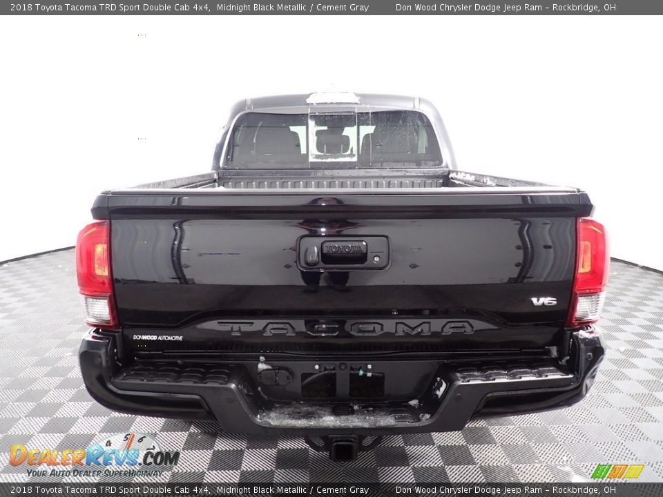 2018 Toyota Tacoma TRD Sport Double Cab 4x4 Midnight Black Metallic / Cement Gray Photo #13