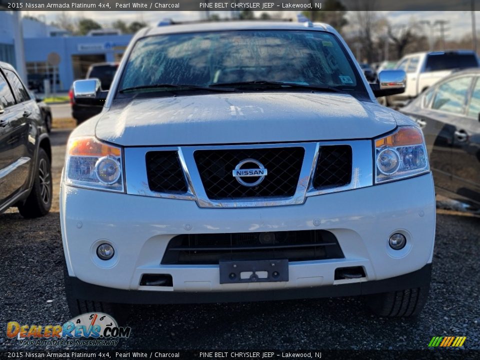 2015 Nissan Armada Platinum 4x4 Pearl White / Charcoal Photo #2