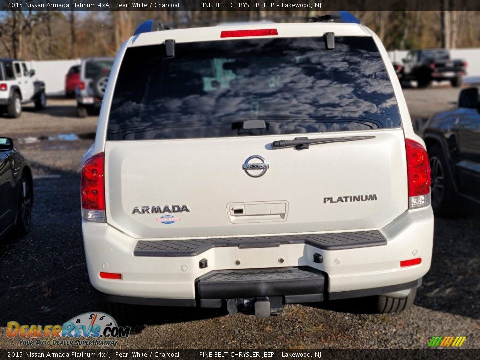 2015 Nissan Armada Platinum 4x4 Pearl White / Charcoal Photo #3