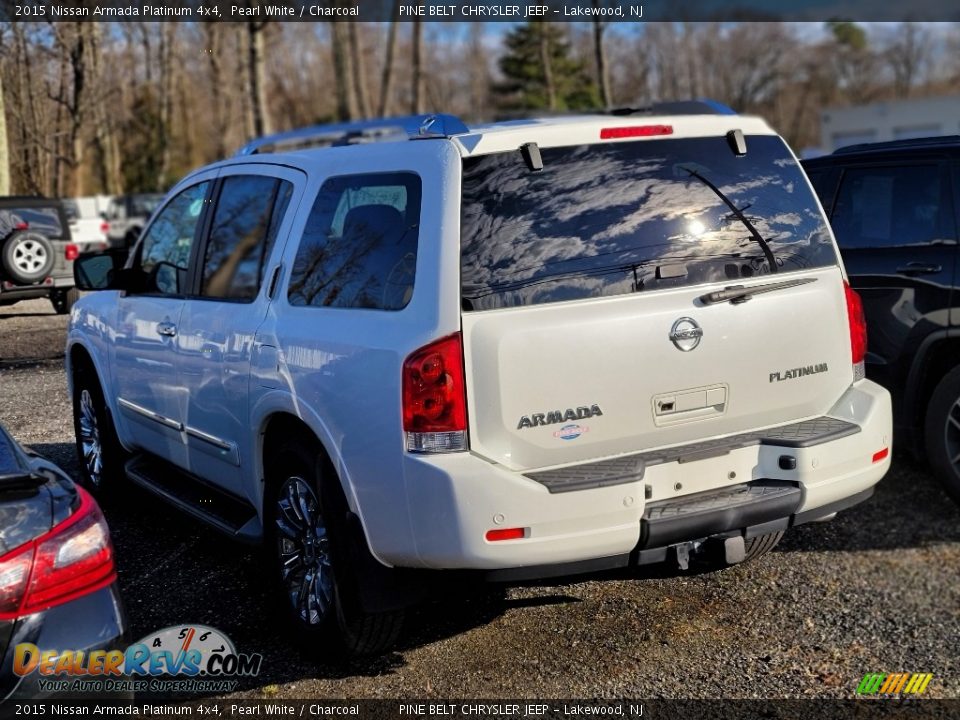 2015 Nissan Armada Platinum 4x4 Pearl White / Charcoal Photo #4