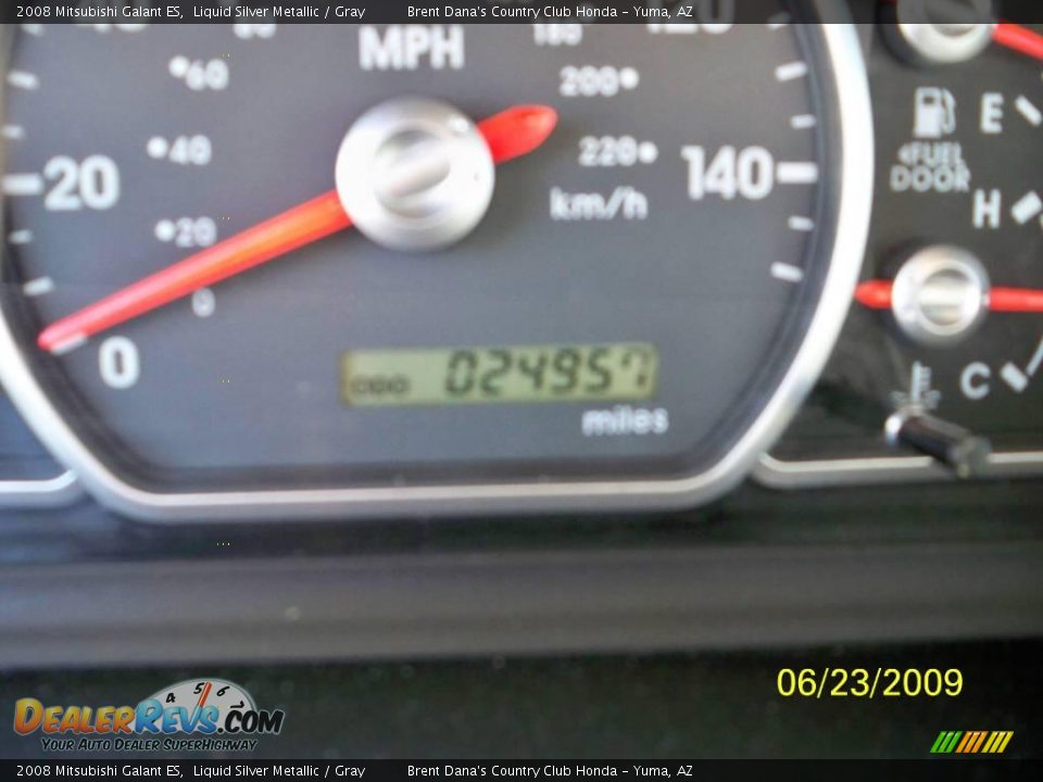 2008 Mitsubishi Galant ES Liquid Silver Metallic / Gray Photo #6
