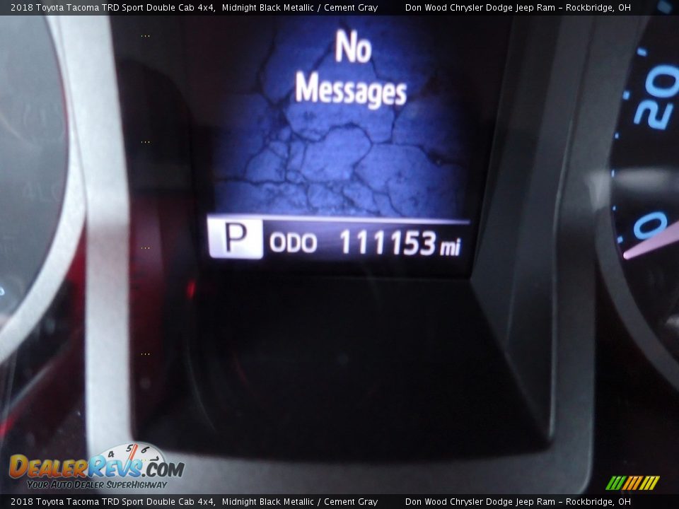 2018 Toyota Tacoma TRD Sport Double Cab 4x4 Midnight Black Metallic / Cement Gray Photo #19