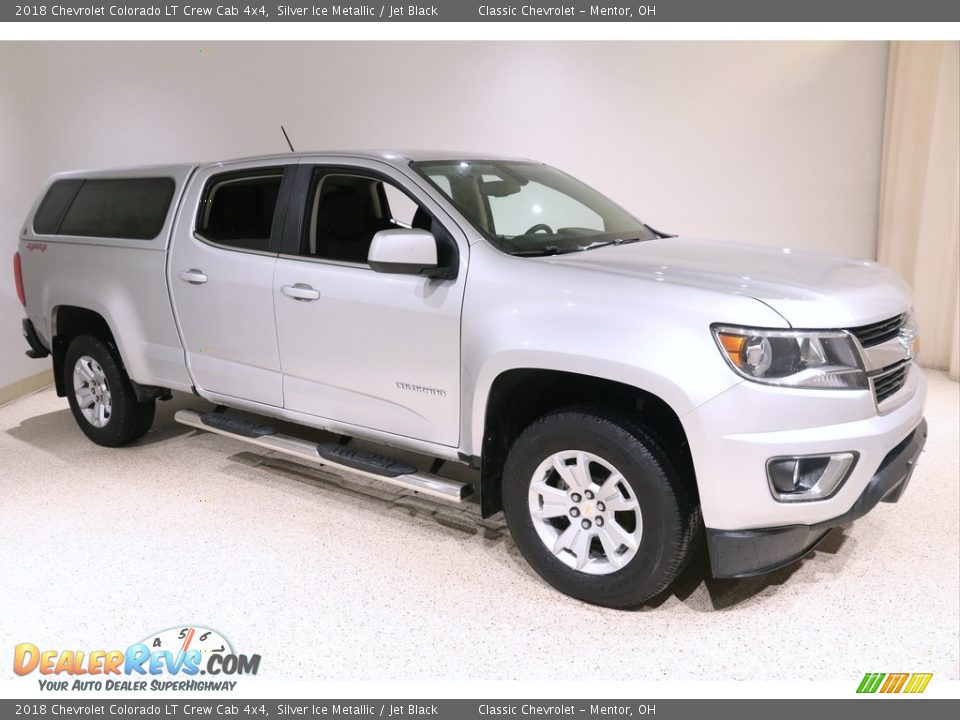 2018 Chevrolet Colorado LT Crew Cab 4x4 Silver Ice Metallic / Jet Black Photo #1