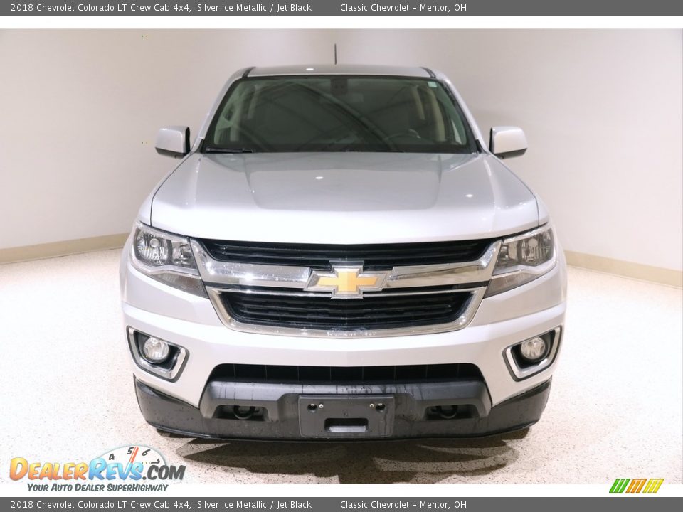 2018 Chevrolet Colorado LT Crew Cab 4x4 Silver Ice Metallic / Jet Black Photo #2