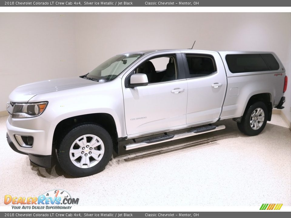 2018 Chevrolet Colorado LT Crew Cab 4x4 Silver Ice Metallic / Jet Black Photo #3