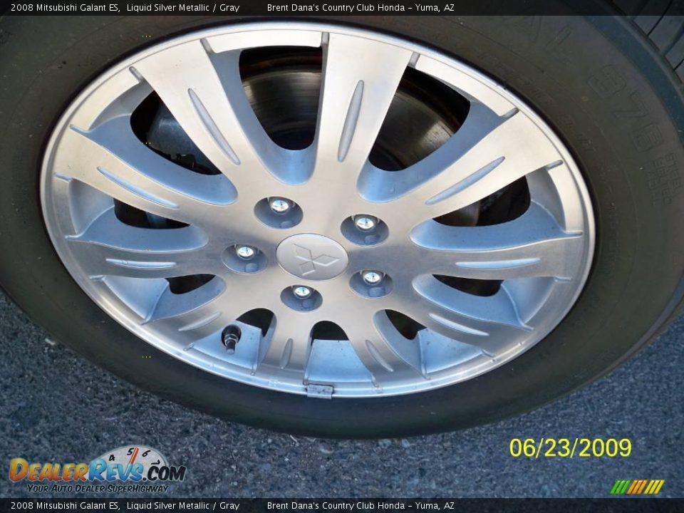 2008 Mitsubishi Galant ES Liquid Silver Metallic / Gray Photo #8
