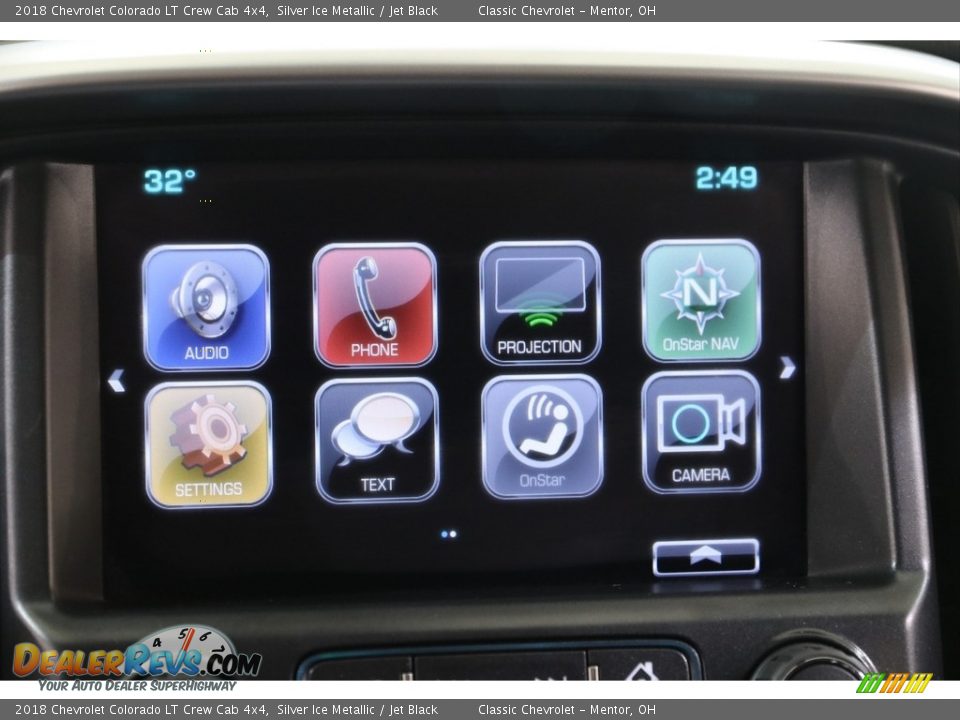 2018 Chevrolet Colorado LT Crew Cab 4x4 Silver Ice Metallic / Jet Black Photo #11