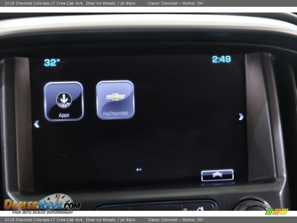 2018 Chevrolet Colorado LT Crew Cab 4x4 Silver Ice Metallic / Jet Black Photo #12