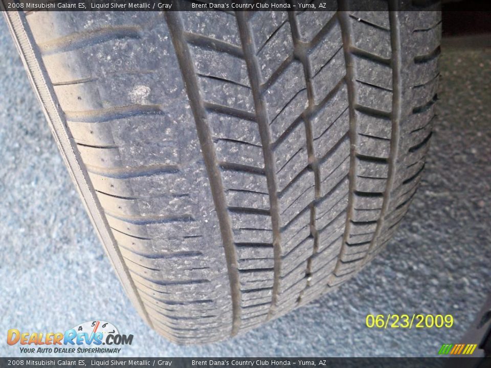 2008 Mitsubishi Galant ES Liquid Silver Metallic / Gray Photo #9