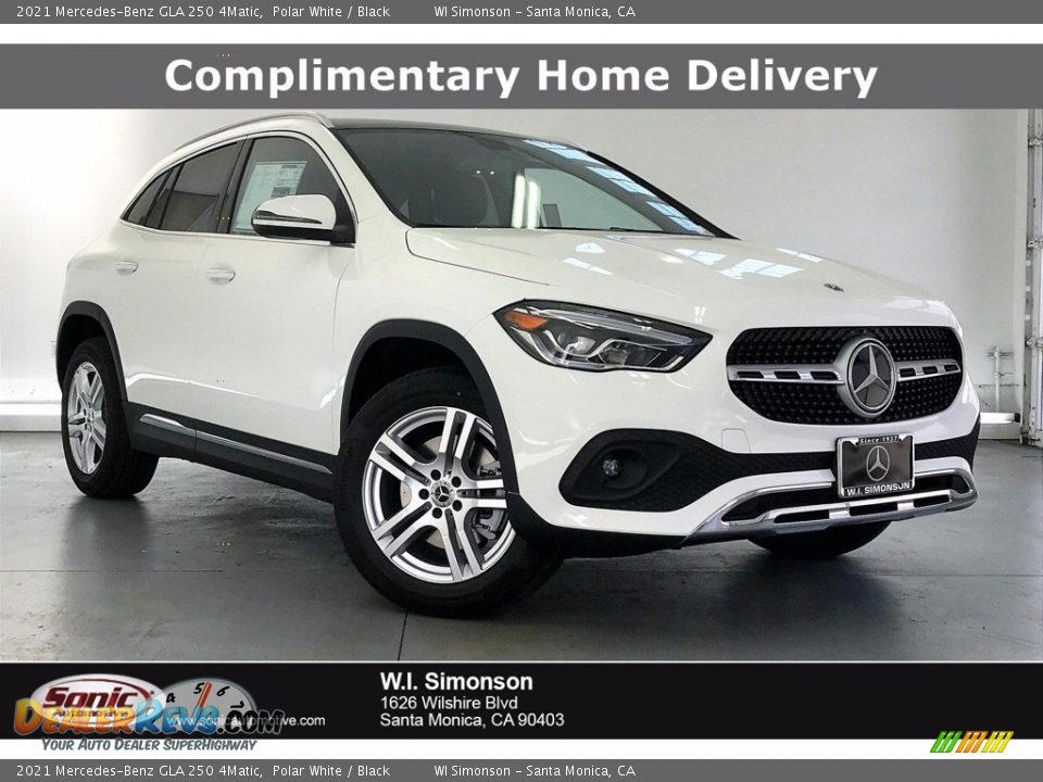 2021 Mercedes-Benz GLA 250 4Matic Polar White / Black Photo #1