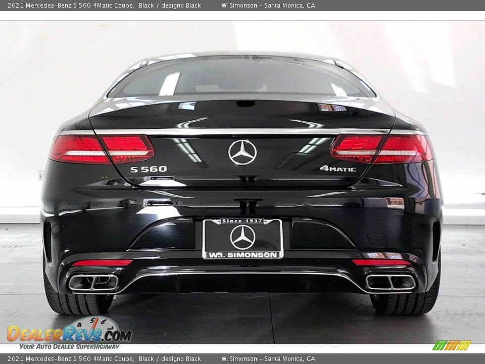 2021 Mercedes-Benz S 560 4Matic Coupe Black / designo Black Photo #3