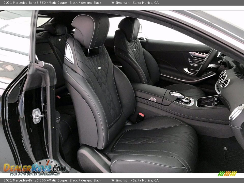 designo Black Interior - 2021 Mercedes-Benz S 560 4Matic Coupe Photo #5