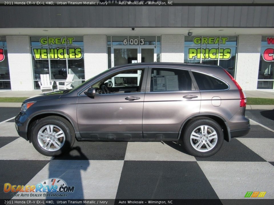 2011 Honda CR-V EX-L 4WD Urban Titanium Metallic / Ivory Photo #1