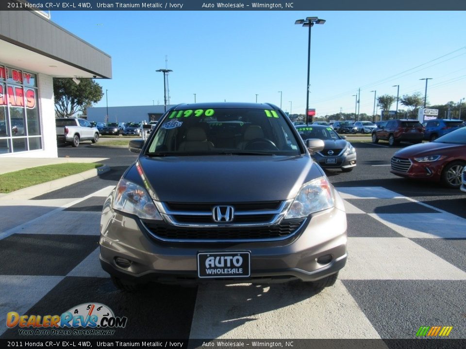 2011 Honda CR-V EX-L 4WD Urban Titanium Metallic / Ivory Photo #2