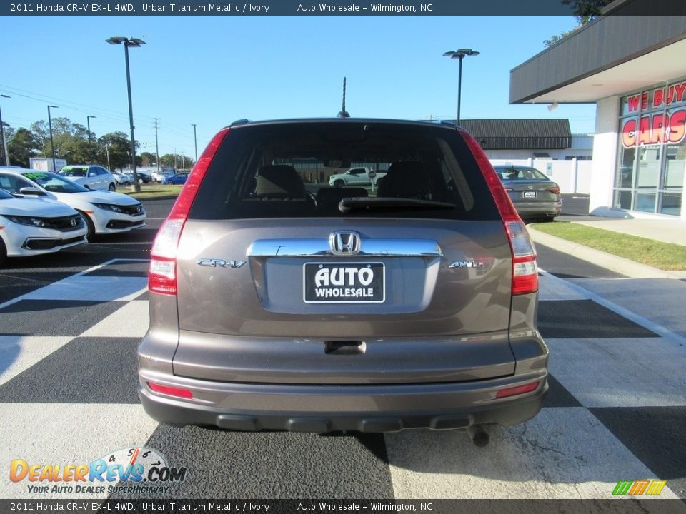 2011 Honda CR-V EX-L 4WD Urban Titanium Metallic / Ivory Photo #4