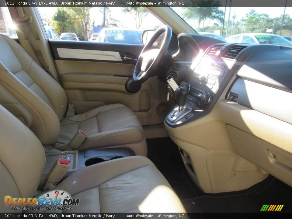 2011 Honda CR-V EX-L 4WD Urban Titanium Metallic / Ivory Photo #12